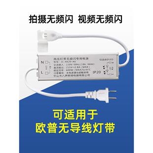 无导线灯带插头无频闪驱动器高压灯带电源单色灯条户外防水