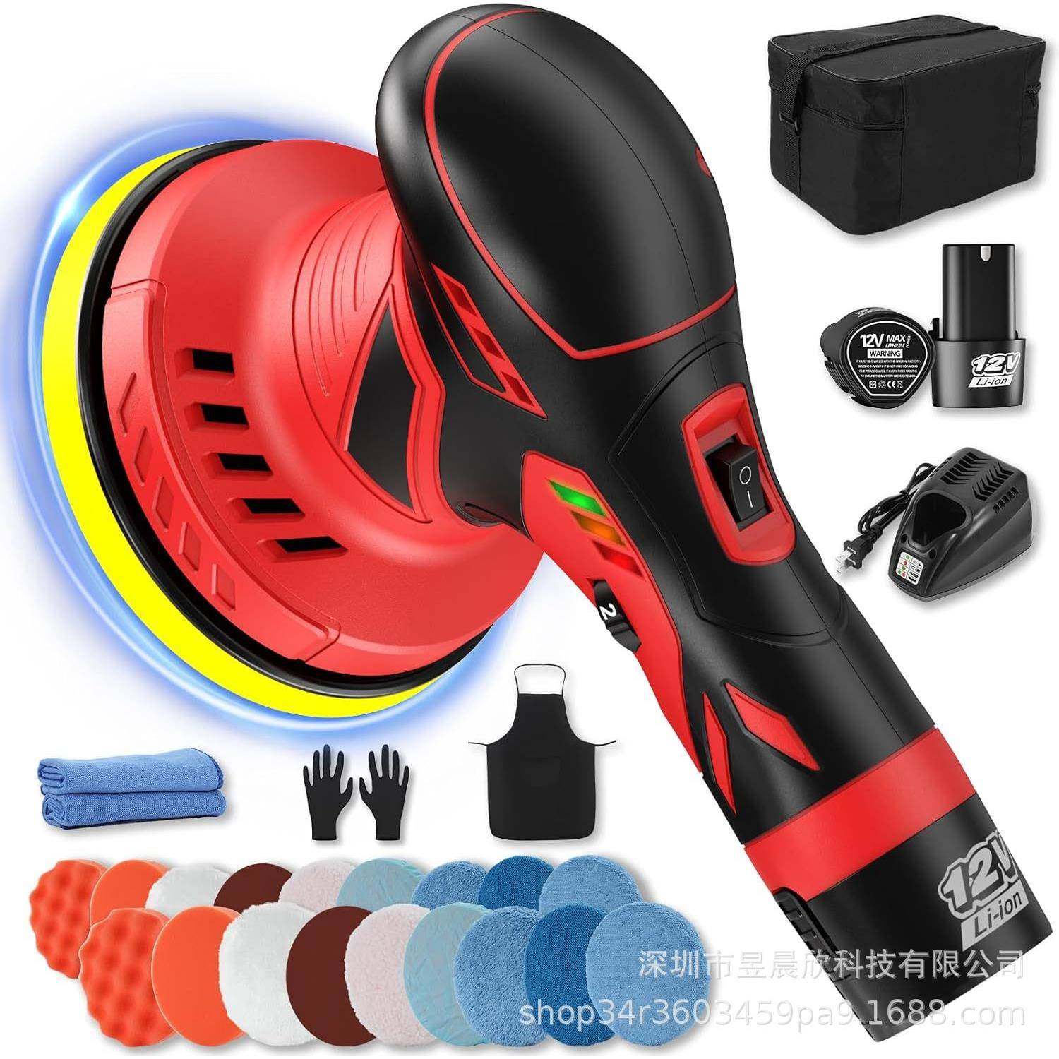 无线打蜡机抛光机锂电DA充电汽车小型电动抛光打磨车用