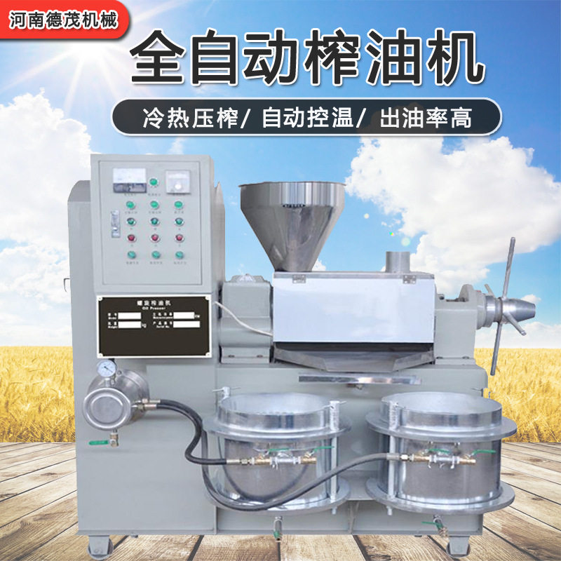 榨油机商用全自动液压榨油机设备小型不锈钢家用花生油榨油机批发
