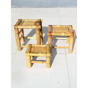 小竹凳子家用竹板凳老式中式一周岁布置婚礼外婆桥舞蹈凳子道具