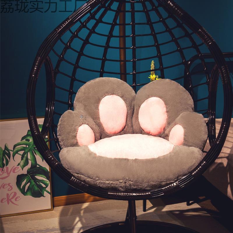 阳台吊椅秋千鸟巢坐垫吊篮坐垫靠垫一体圆形藤椅垫摇篮垫毛绒