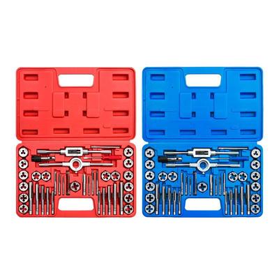 40PCS丝锥板牙套装40件套公英制丝锥工具套装手动机用丝锥