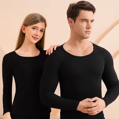 SNOW FLYING/雪中飞男女情侣保暖套装2025秋冬羊绒蚕丝双面磨毛F7