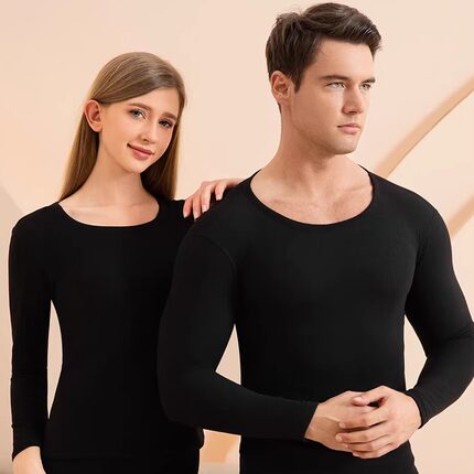 SNOW FLYING/雪中飞男女情侣保暖套装2025秋冬羊绒蚕丝双面磨毛F7