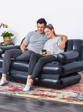 Bestway75054五合一充气沙发双人加厚躺椅懒人沙发床折叠充气便携