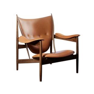 主人酋长椅设计师单人沙发椅客厅阳台家用商务中古风意式休闲椅