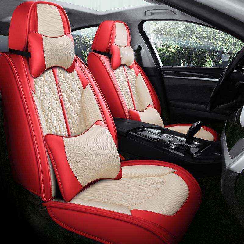 五座汽车座套四季纳帕打孔皮座椅套新款四季通用坐垫小车专用座垫