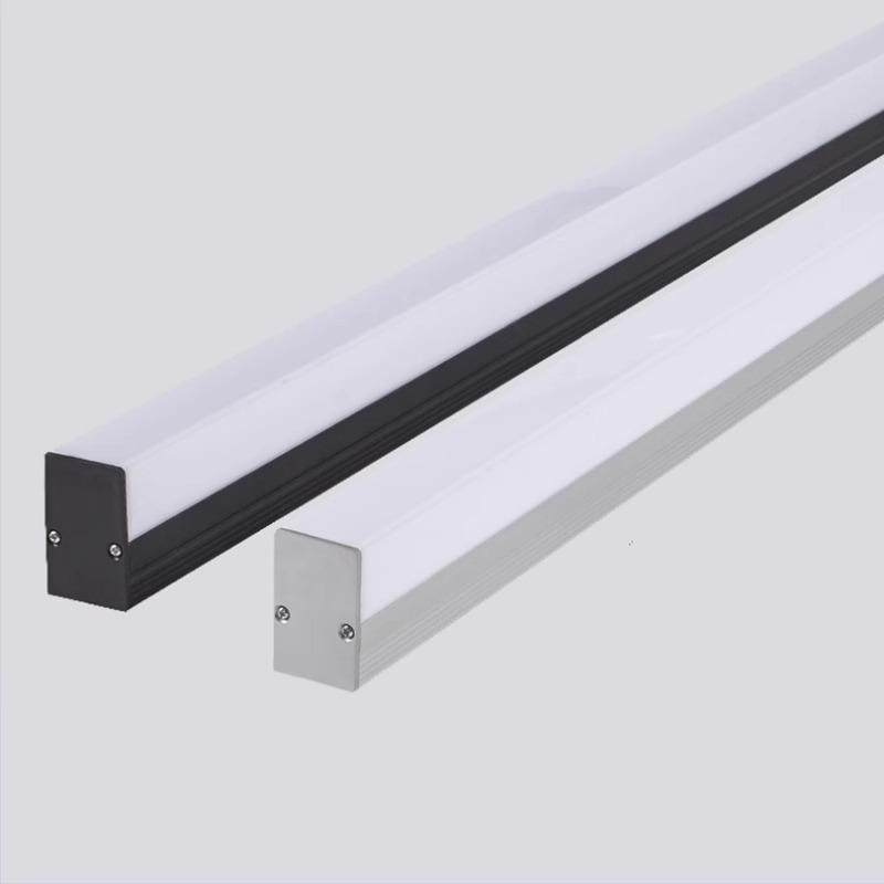 办公led线条灯三面发光吊线灯简约条形办公室吊灯长条铝材方通灯