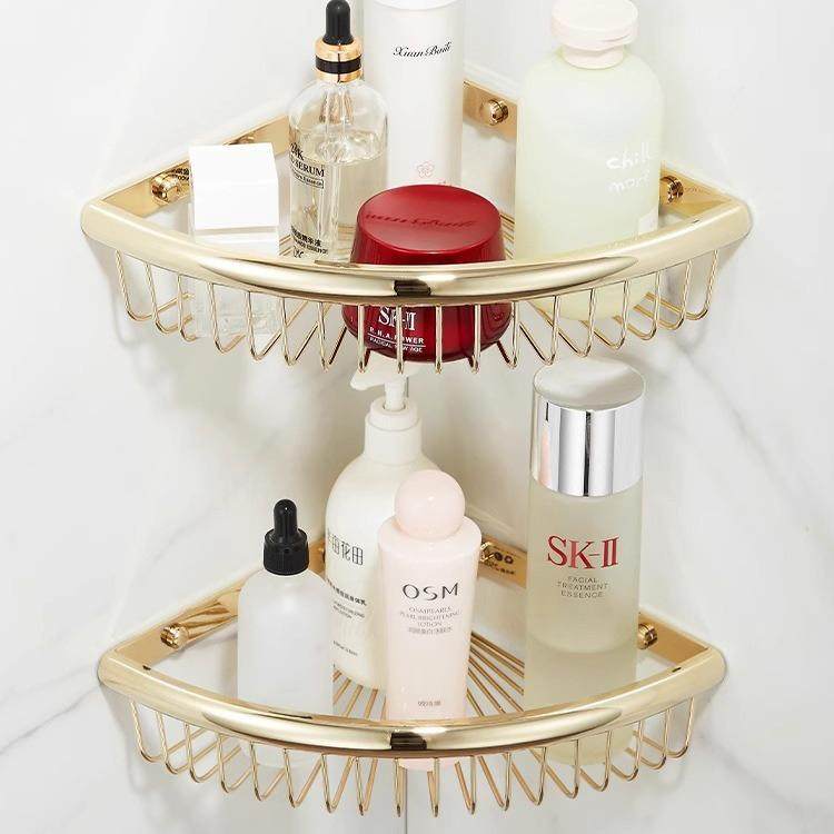 全铜卫生间三角篮浴室置物架墙上免打孔淋浴房厕所网篮收纳三角架,农用物资,其他肥料,淘宝优惠券,粉丝福利购,淘宝优惠卷