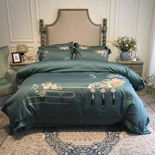 九喜狐婚庆家纺四件套六件套居家款新房装修床上用品伊丽莎