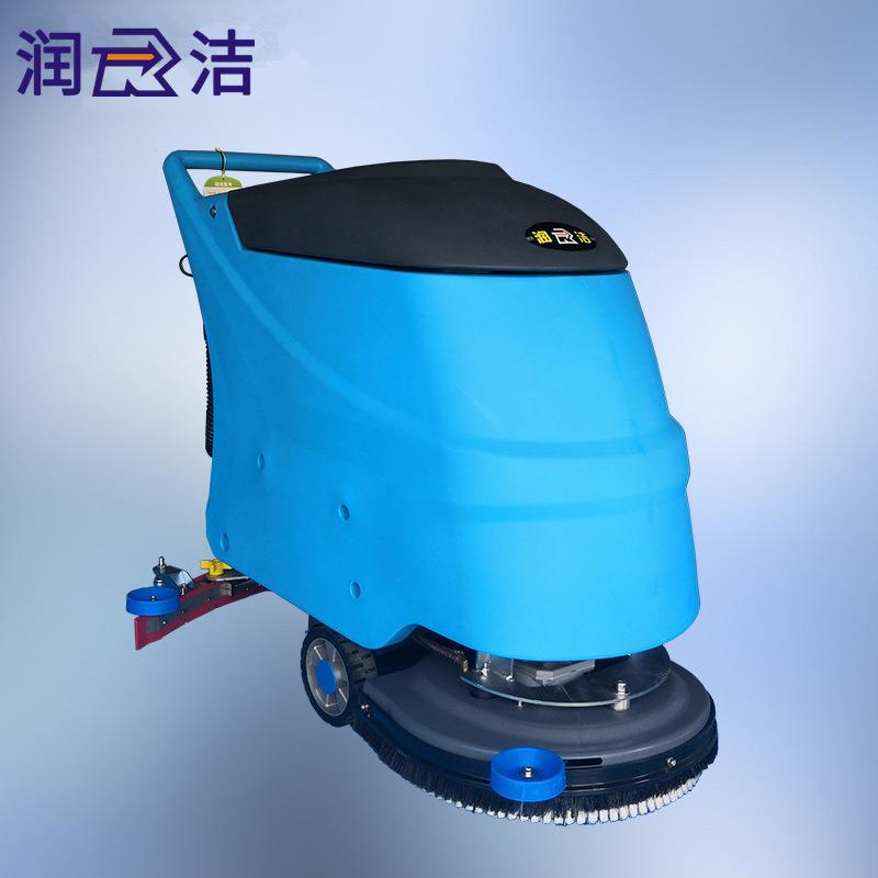 润洁车间工厂洗地机手推电瓶式电动洗地机RJ-X20洗地吸干机
