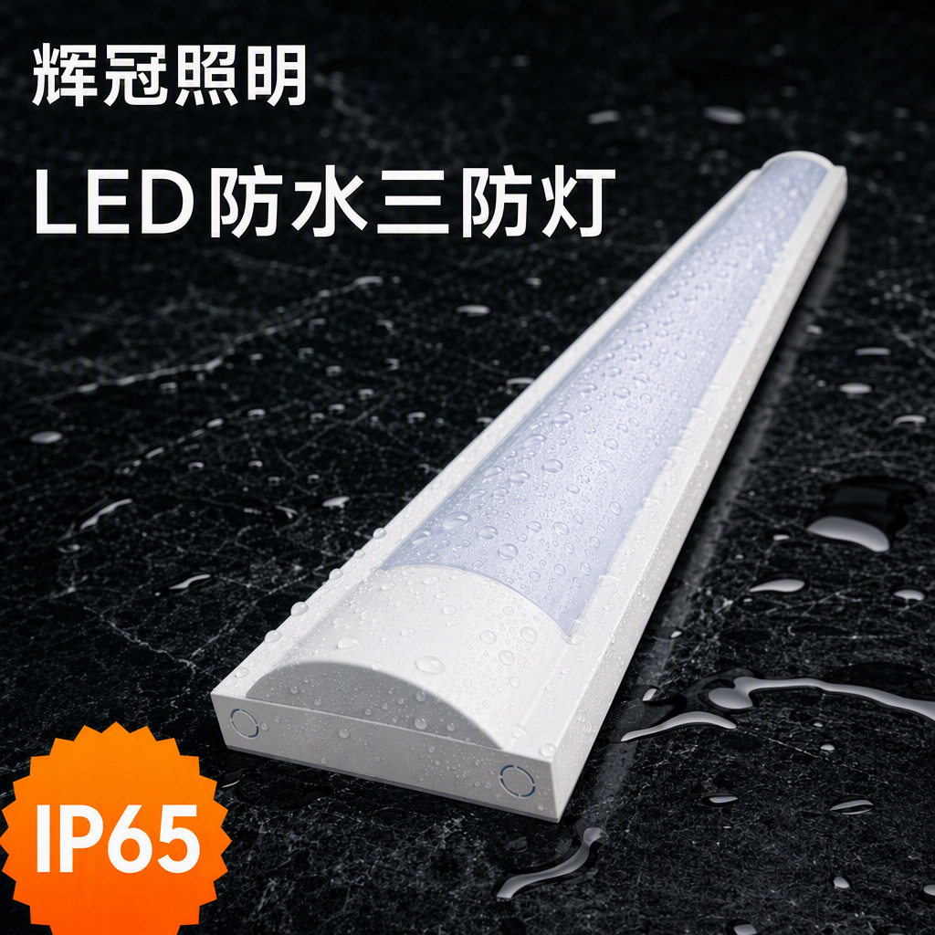 led防尘防雾支架灯一体化弧形T5单管双管1.2米防雾净化灯灯防水