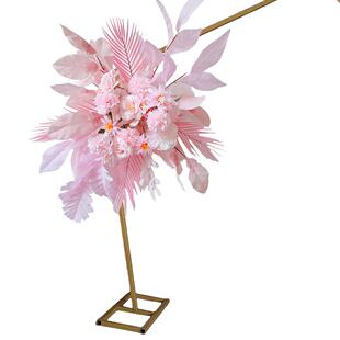 仿真排花装饰品拱门装饰花路引迎宾花水牌花粉色婚礼背景花