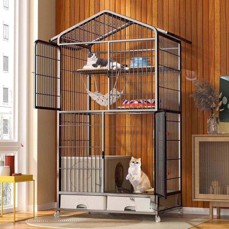 猫笼子家用室内猫别墅超大自由空间带厕所一体大号网红猫窝猫笼子,机械设备,其他机械设备,淘宝优惠券,粉丝福利购,淘宝优惠卷