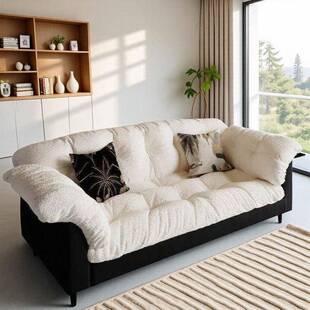 山茶花布艺沙发卧室客厅家用小户型公寓出租屋用服装店2025新款