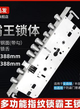 密码锁体多功能霸王智能锁体40*388mm锁体指纹锁9舌开叉