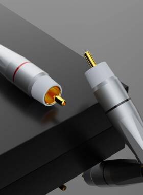 Monosaudio纯紫铜镀金镀铑RCA插头莲花头胆机音响AV视频接线免焊