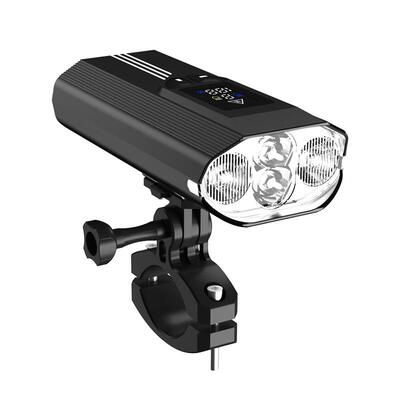 新款1600lm自行车灯6000Mah自行车前灯LED骑行灯自行车灯配件