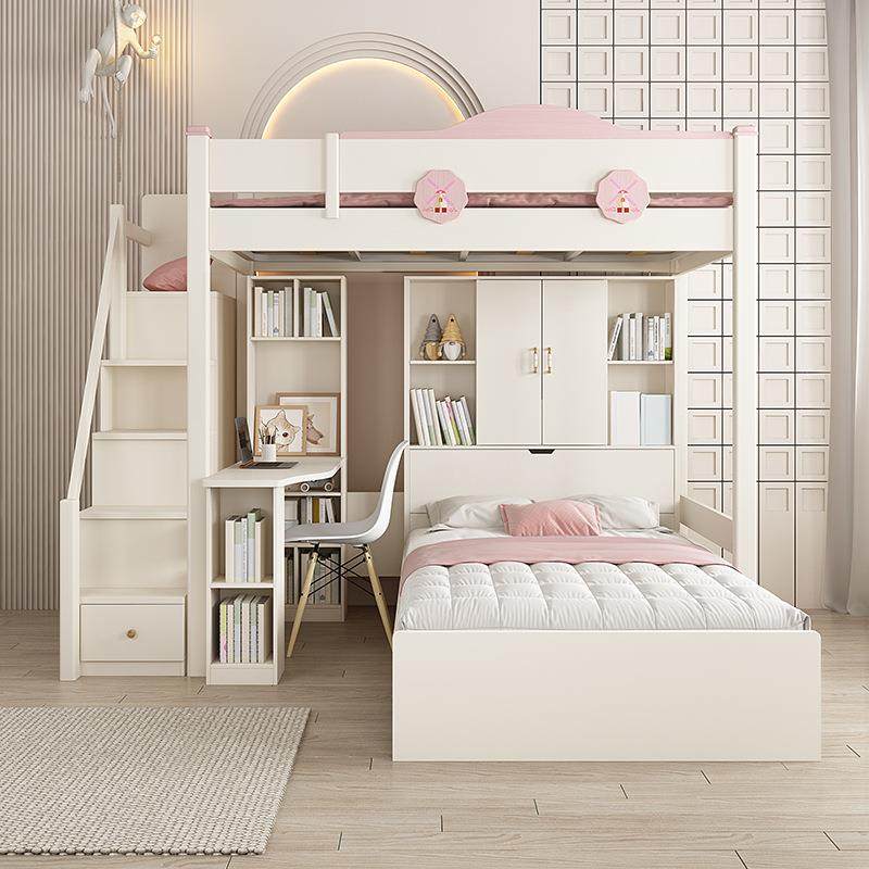 组合床双层上下床两层高低床小户型交错式带衣柜书桌多功能儿童床,农用物资,其他肥料,淘宝优惠券,粉丝福利购,淘宝优惠卷