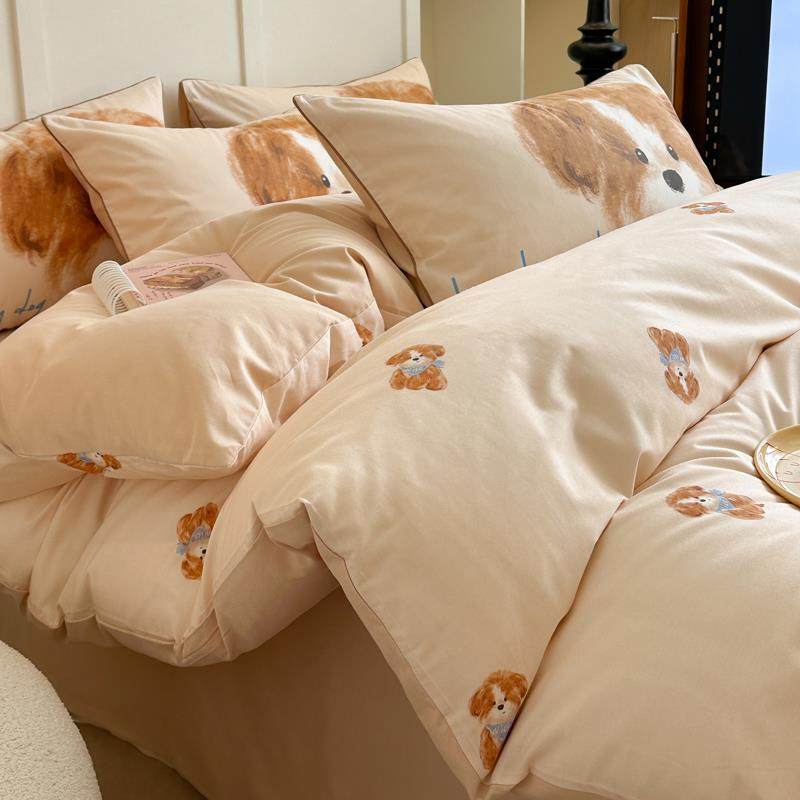 秋冬全棉磨毛床上四件套卡通纯棉家用床单被套床笠床上用品三件套,节庆用品/礼品,新娘配件,淘宝优惠券,粉丝福利购,淘宝优惠卷