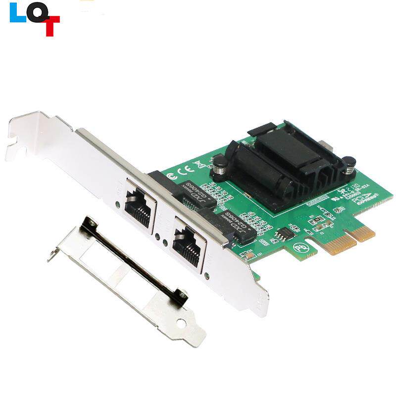 I82571PCI-E双口千兆网卡免驱动RJ45有线台式机工业级网卡