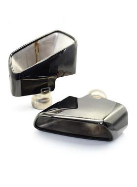 适用于宝马尾喉5系G30G38525528530改装540大方口尾喉黑色银色