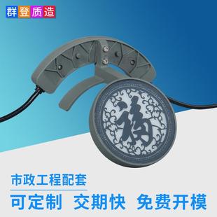 户外亮化工程防雨前后发光led瓦片灯古建筑凉亭双面发光瓦楞灯