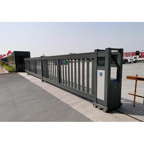 缪氏铝艺段滑门小区智能人脸识别门刷卡栅栏平移门自动感应门
