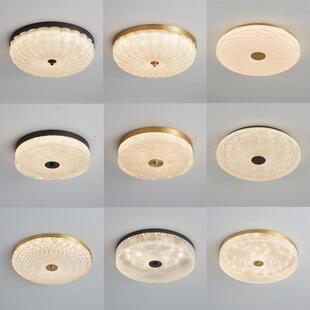 全光谱护眼吸顶灯进口灯芯现代简约卧室灯轻奢全铜餐厅灯房间灯具