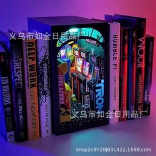 Flynn'sArcadeThemedBooknook弗林的街机主题书角木质工艺品