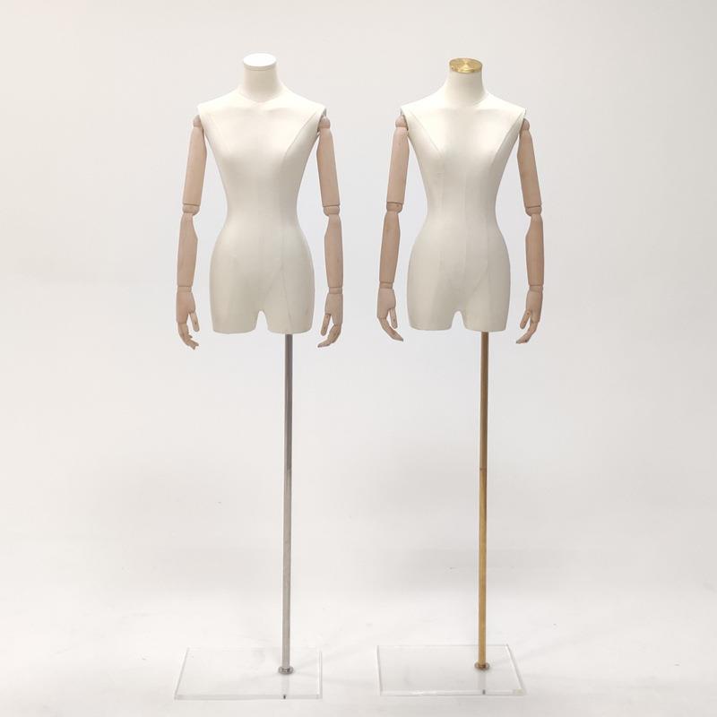 高档韩版锁骨女装模特架子服装店道具展示架小胸透明亚克力底座