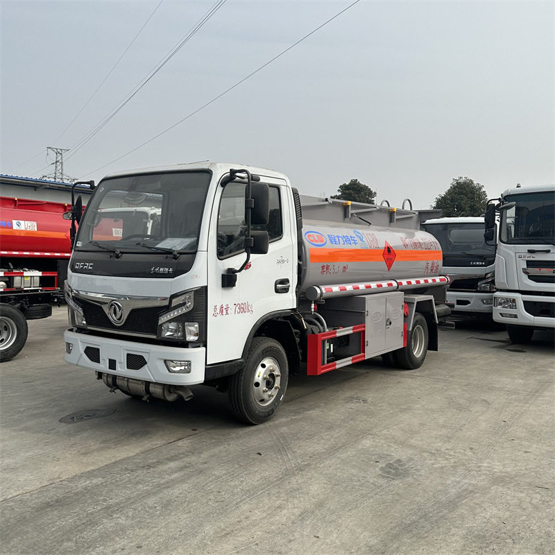 东风5吨加油车 配防溢漏探头大流量加油机 各类型油罐车按需生产