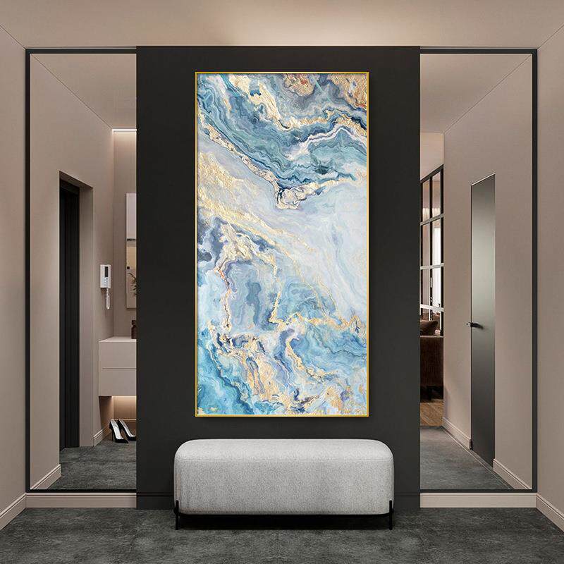 浩瀚烟海店挂画走廊玄关画大气抽象入门玄关装饰画板房工程壁画