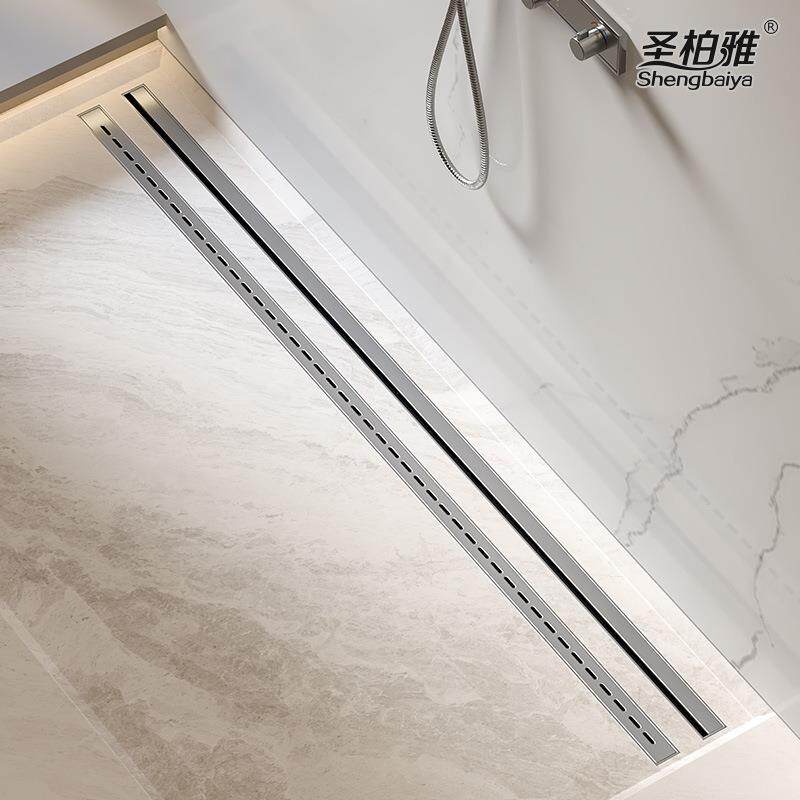 3.2cm宽极窄线型长方形不锈钢304防臭地漏淋浴房长条极简隐形排水