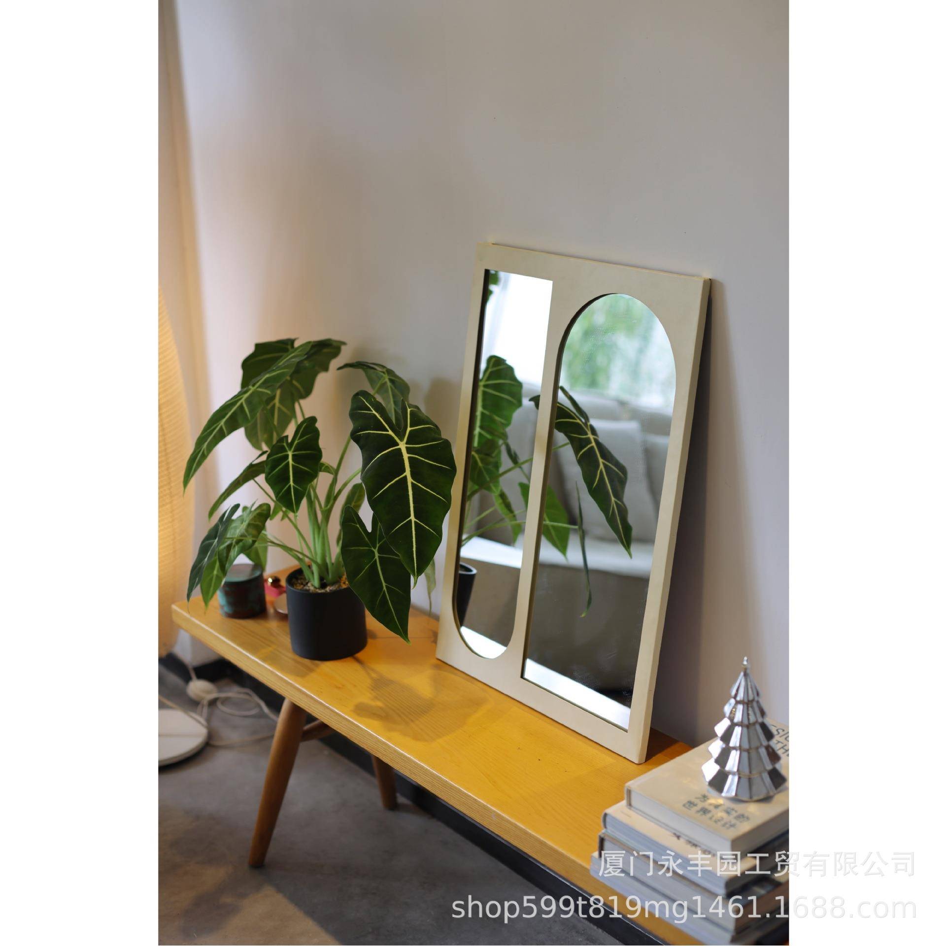 嘻物所复古北欧装饰镜挂镜现代简约艺术设计客厅摆件几何拱门壁饰