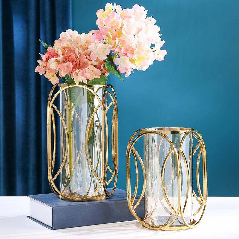 美式轻奢室内高级感玻璃花瓶创意客厅透明插花装饰摆件厂,纺织面料/辅料/配套,纺织机械配件,淘宝优惠券,粉丝福利购,淘宝优惠卷
