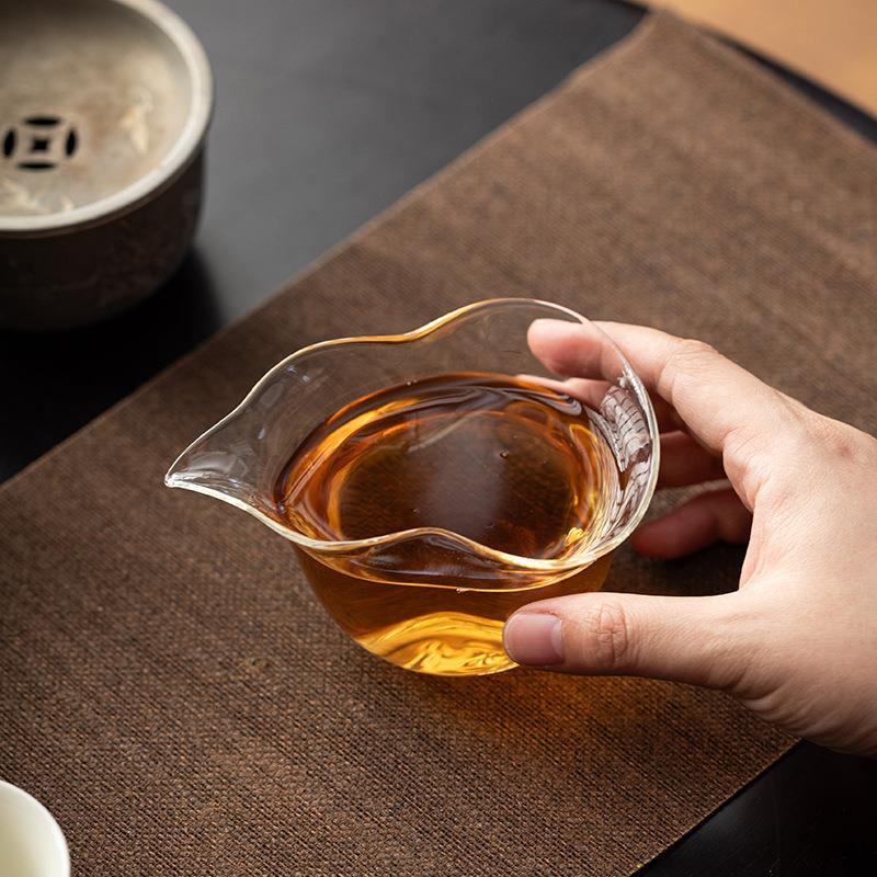 加厚耐热玻璃葫芦公道杯家用高档分茶器中式创意防烫茶海茶具配件