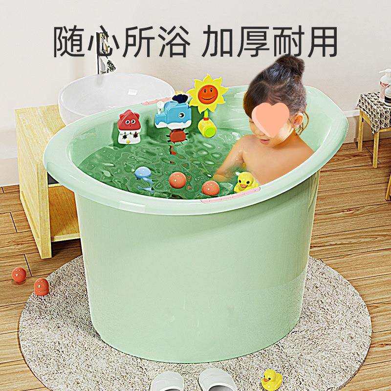 中大儿童洗澡盆三岁折叠旅行5岁以上大号10岁圆形7岁双人2岁6岁