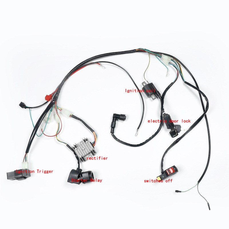 越野摩托车CG125 150 250CC电启动立式发动机CDI点火器线束总成