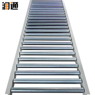 厂家不锈钢无动力输送带滚筒式转弯输送机食品机械传动设备生产线