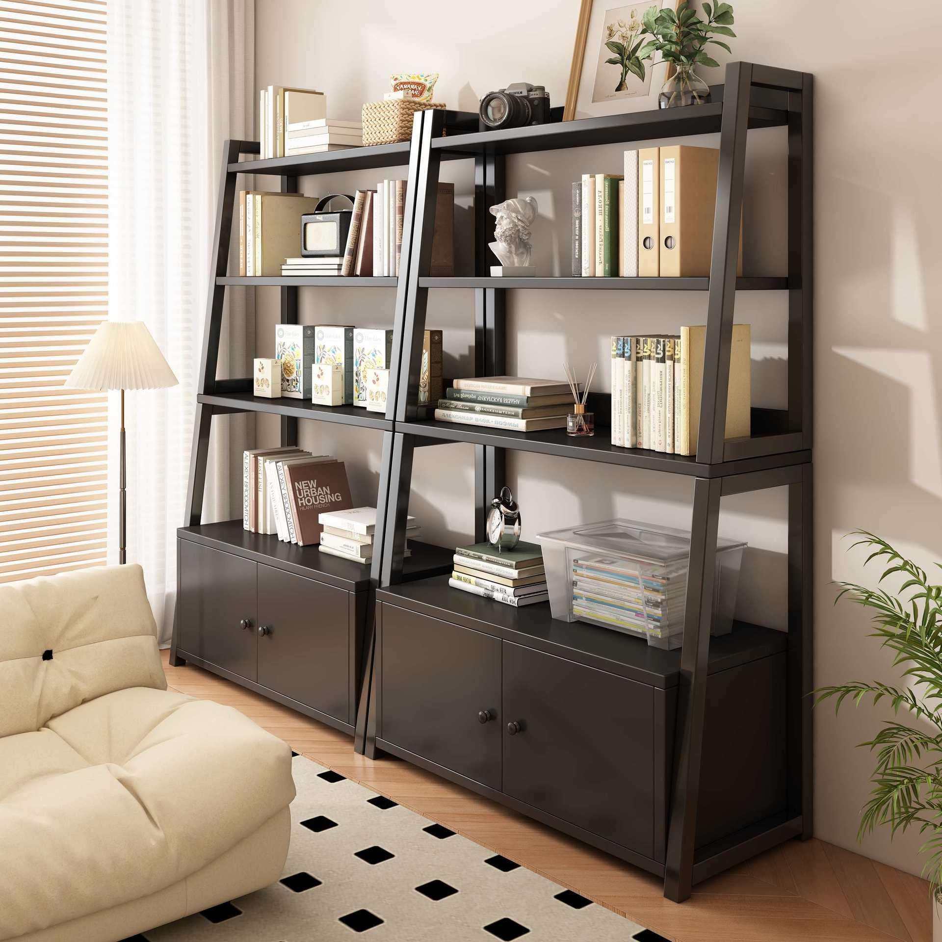 置物架家用卧室落地书架简易多层梯形储物架客厅靠墙货架收纳柜子,电子元器件市场,其它元器件,淘宝优惠券,粉丝福利购,淘宝优惠卷