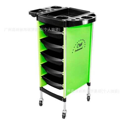 跨境多功能美发沙龙工具收纳推车带万向轮五层杠车可移动置物架子