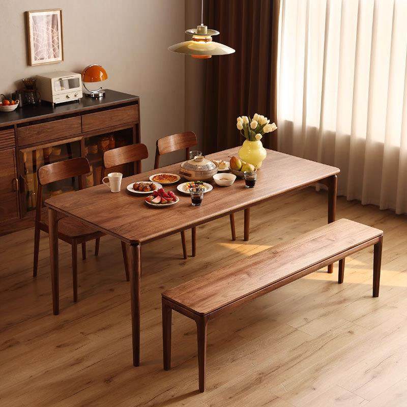 北美黑胡桃木餐桌全实木长方形吃饭桌子家用北欧原木家具书桌茶桌,电子元器件市场,其它元器件,淘宝优惠券,粉丝福利购,淘宝优惠卷