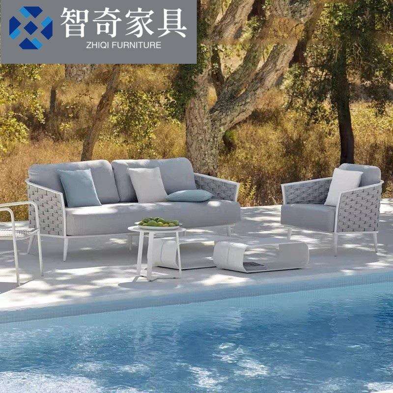 户外休闲藤沙发别墅阳光房庭院花园露台防水防晒室外露天藤编沙发