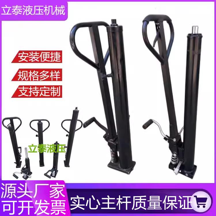 手动液压升高叉车配件小型方泵堆高车升降油缸手动液压油缸千斤顶