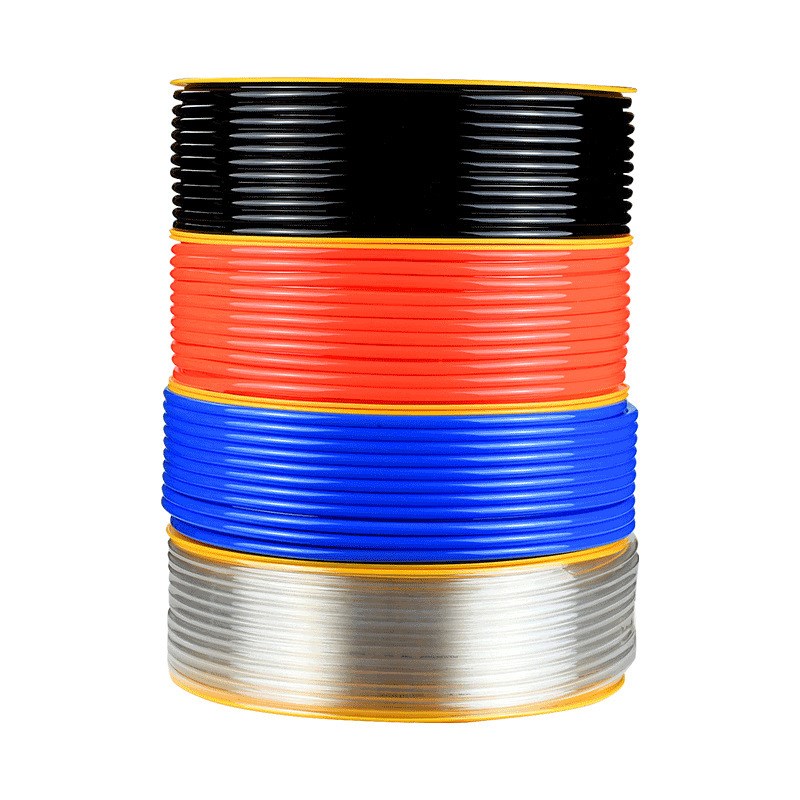 红蓝黑气动PU气管8*5/6*4/10*6.5气泵空压机高压透明软管8mm12mm