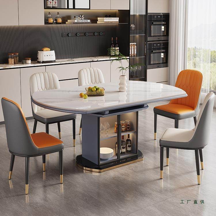 岩板餐桌家用小户型2025新款可变圆桌轻奢现代简约储物电磁炉饭桌,电子元器件市场,其它元器件,淘宝优惠券,粉丝福利购,淘宝优惠卷