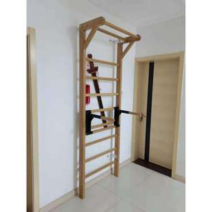 肋木架免打孔攀爬架器材肋木多功能架家用健身器材引体向上压腿架