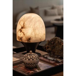 设计师售楼处样板房前台接待吧台云石台灯西班牙进口卧室床头书房