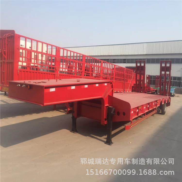 出口平板车 鹅颈平板半挂车 三桥钩机低平板半挂车,搬运/仓储/物流设备,登车桥,淘宝优惠券,粉丝福利购,淘宝优惠卷